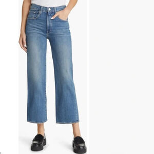 NWOT EDWIN Marli High Waist Ankle Wide Leg Jeans Paloma Organic Cotton Casual 32